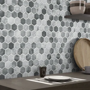 Hexagon Kitchen Mosaic Tiles