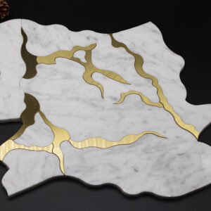 Golden Root Marble Mosaic Tiles