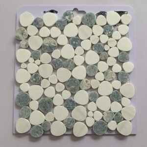 Oval Mix Shape Circle Marble Mosaic Tiles