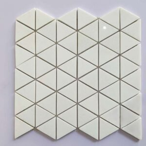 Diamond Shape Herringbone Marble Mosaic Tiles