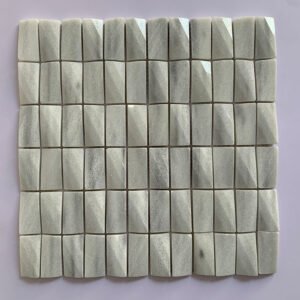 Lite Grey Diamond Marble Mosaic Tiles