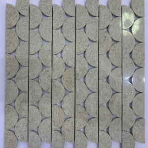 Half Circle Marble Mosaic Tiles