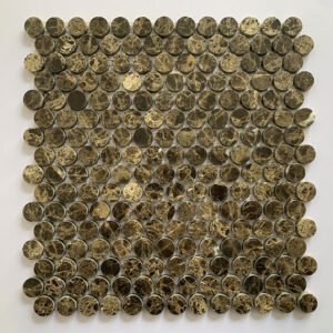 Penny Circles Marble Mosaic Tiles