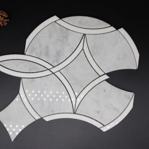 White and Grey Marble Mosaic Tiles