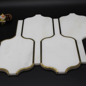 Golden Strip Marble Mosaic