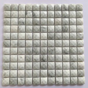 Cubic Diamond Marble Mosaic Tiles