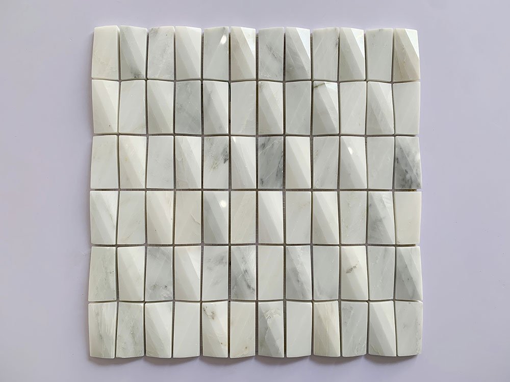 White Diamond Marble Mosaic Tiles