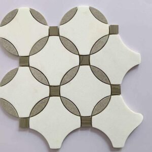 Round Lantern Marble Mosaic Tiles