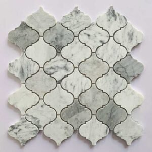 Grey Mix Lantern Marble Mosaic Tiles