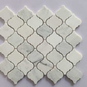 White Tiny Lantern Marble Mosaic Tiles