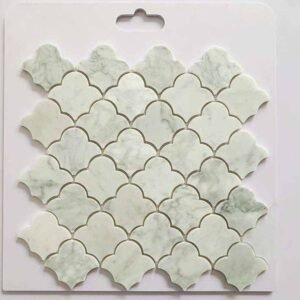 Curve Edged Lantern Marble Mosaic Tiles