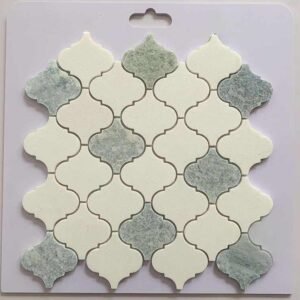 Cream White Lantern Marble Mosaic Tiles