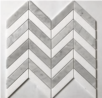 Zig Zag Kitchen Marble Mosaic Tile