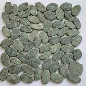 Dry Moss Pebble Marble Mosaic Tiles