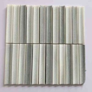 White Mix Pencil Marble Mosaic Tiles
