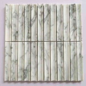 Cream Pencil Marble Mosaic Tiles