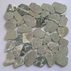 Smooth Pebble Marble Mosaic Tiles